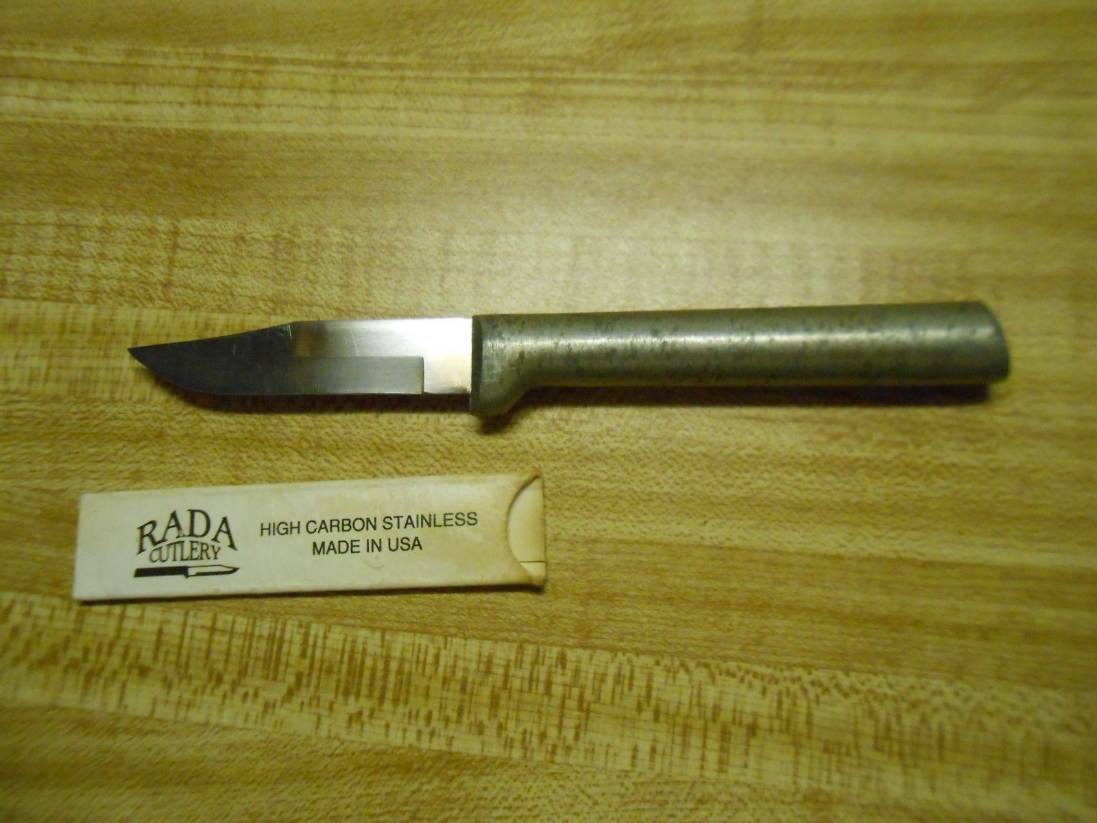 rada cutlery paring knife with cardboard sleeve 6" size older style