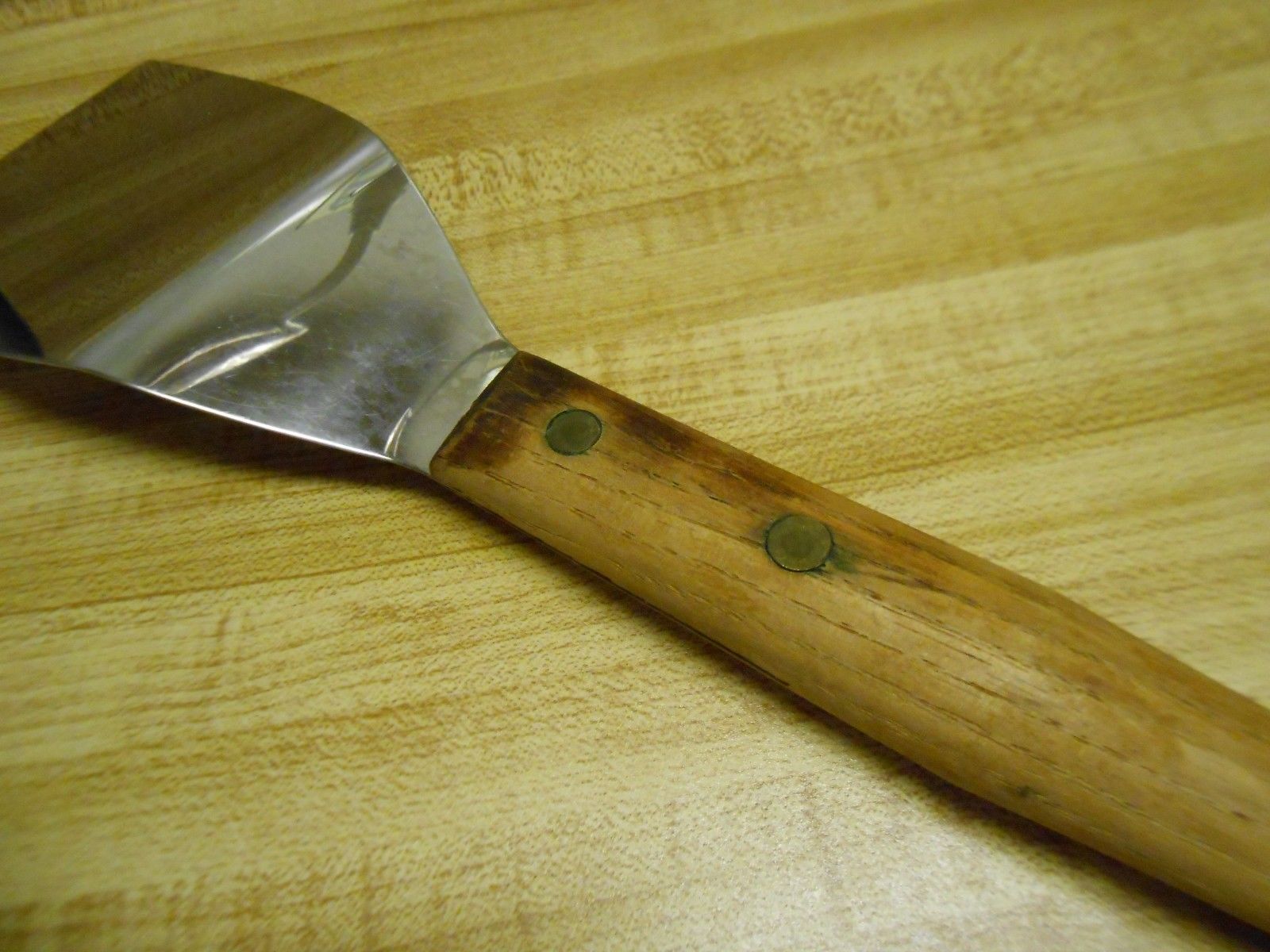 old stainless steel spatula Clyde Cutlery Co Clyde Ohio Made in USA