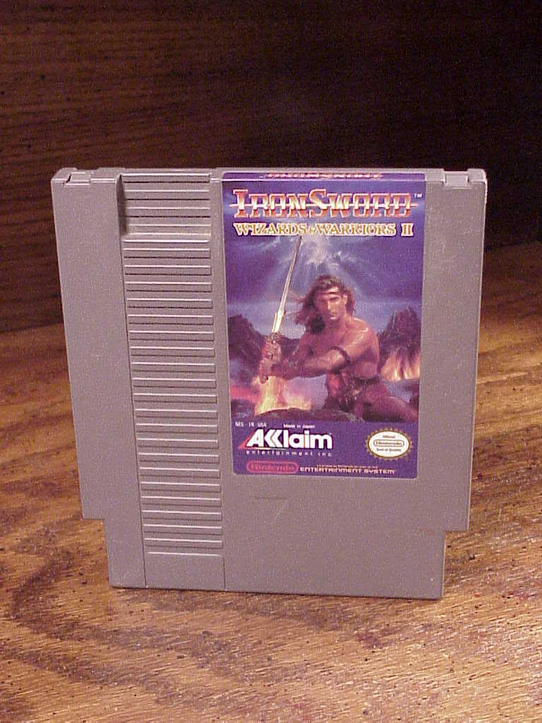 NES Iron Sword Wizards and Warriors II Game Cartridge, NESIRUSA