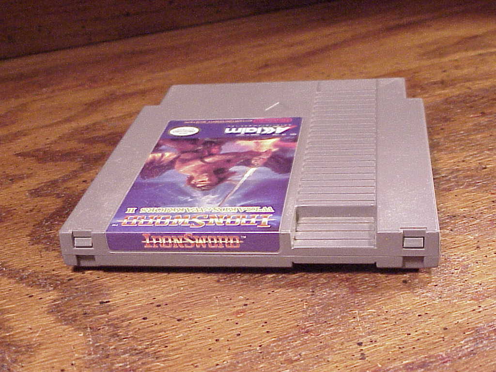 NES Iron Sword Wizards and Warriors II Game Cartridge, NESIRUSA