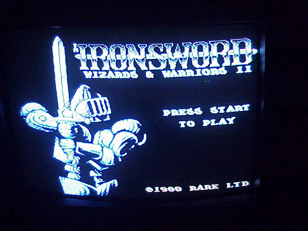 NES Iron Sword Wizards and Warriors II Game Cartridge, NESIRUSA