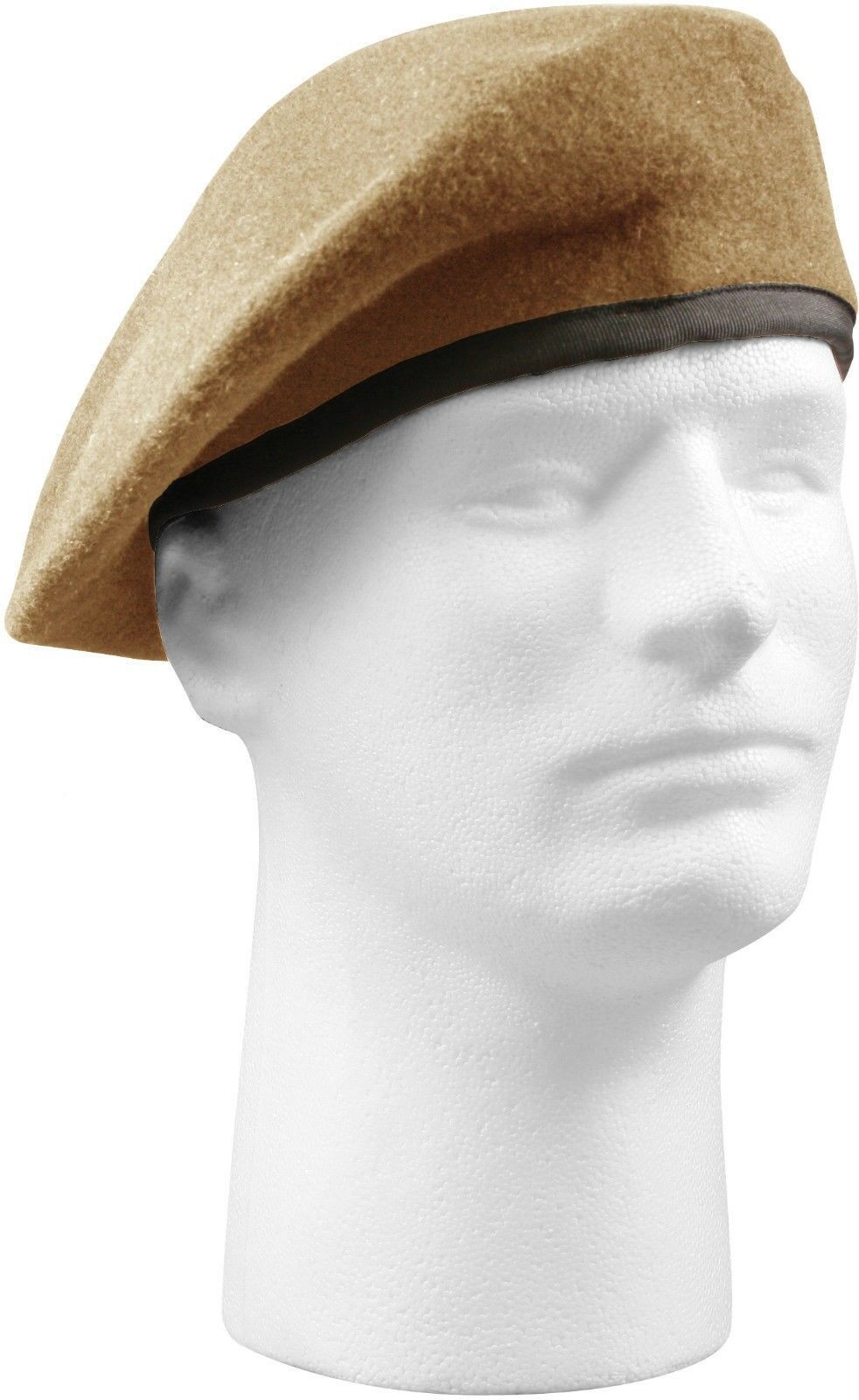 Military Wool Beret Inspection Ready PreShaved Badge Tactical US