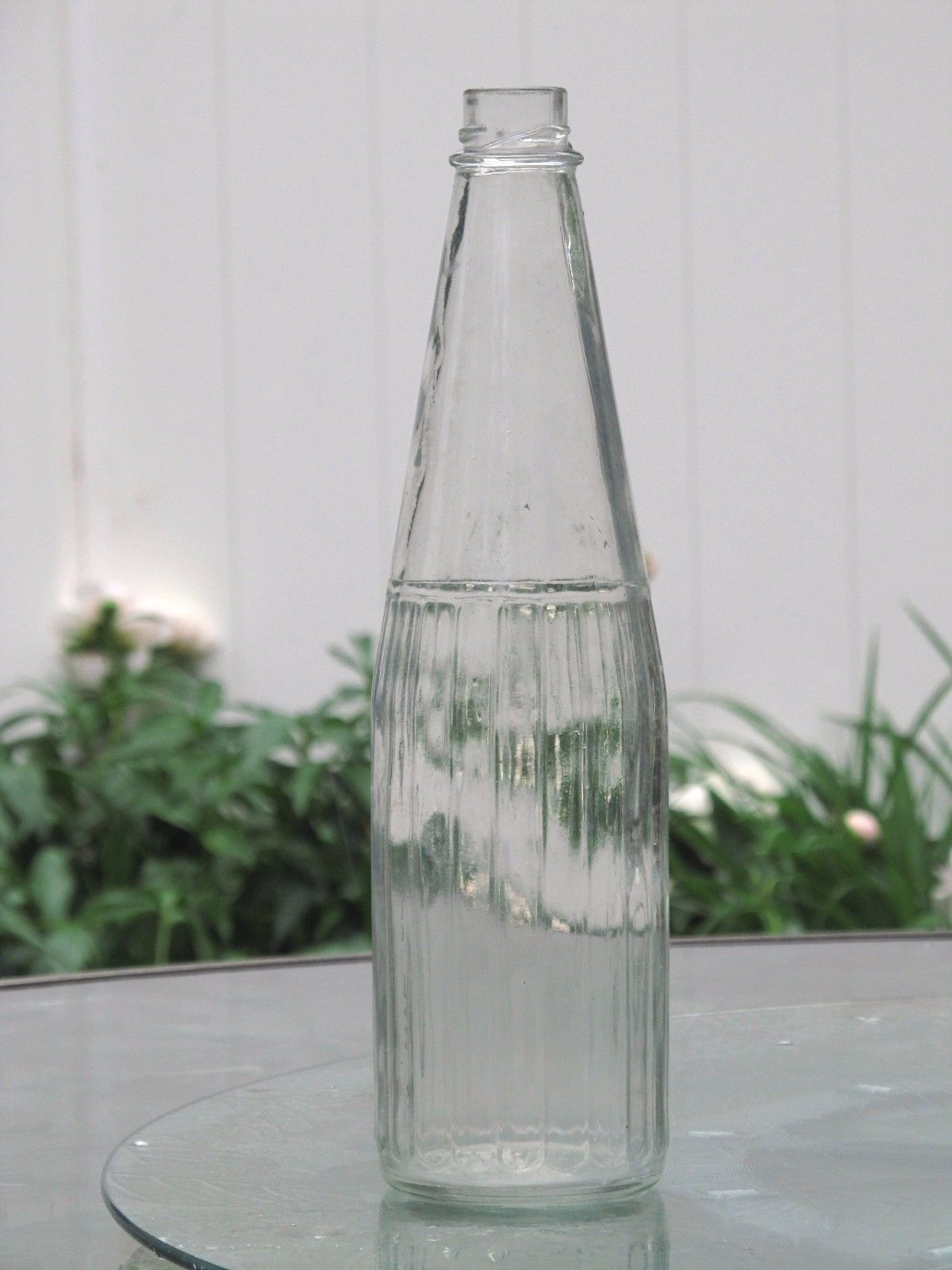 Antique Ketchup Catsup AHK Bottle Vintage Clear Glass Ribbed Fluted Other