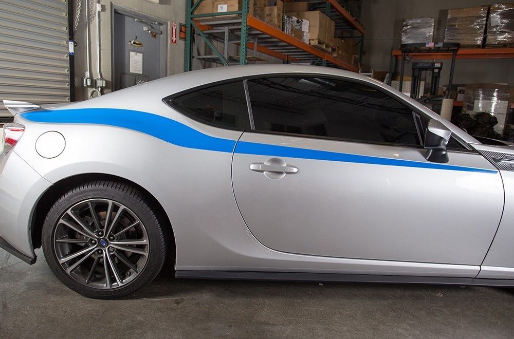 Scion FRS Side Stripes Graphics Kit Vinyl Wrap Decals Parts 1314 Satin