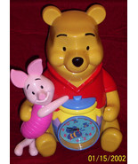 Winnie The Pooh and  Piglet clock/bank combination Disney  A.A. Milne  - $24.99