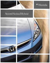 2007 Honda ACCORD SEDAN sales brochure catalog 07 US EX V6 HYBRID - $5.00