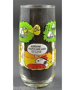 McDonalds Camp Snoopy Collection Juice Glass Morning People Are Hard To ... - $12.59