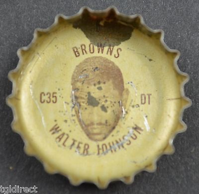 Primary image for Vintage Coca Cola NFL Bottle Cap Cleveland Browns Walter Johnson Coke Football