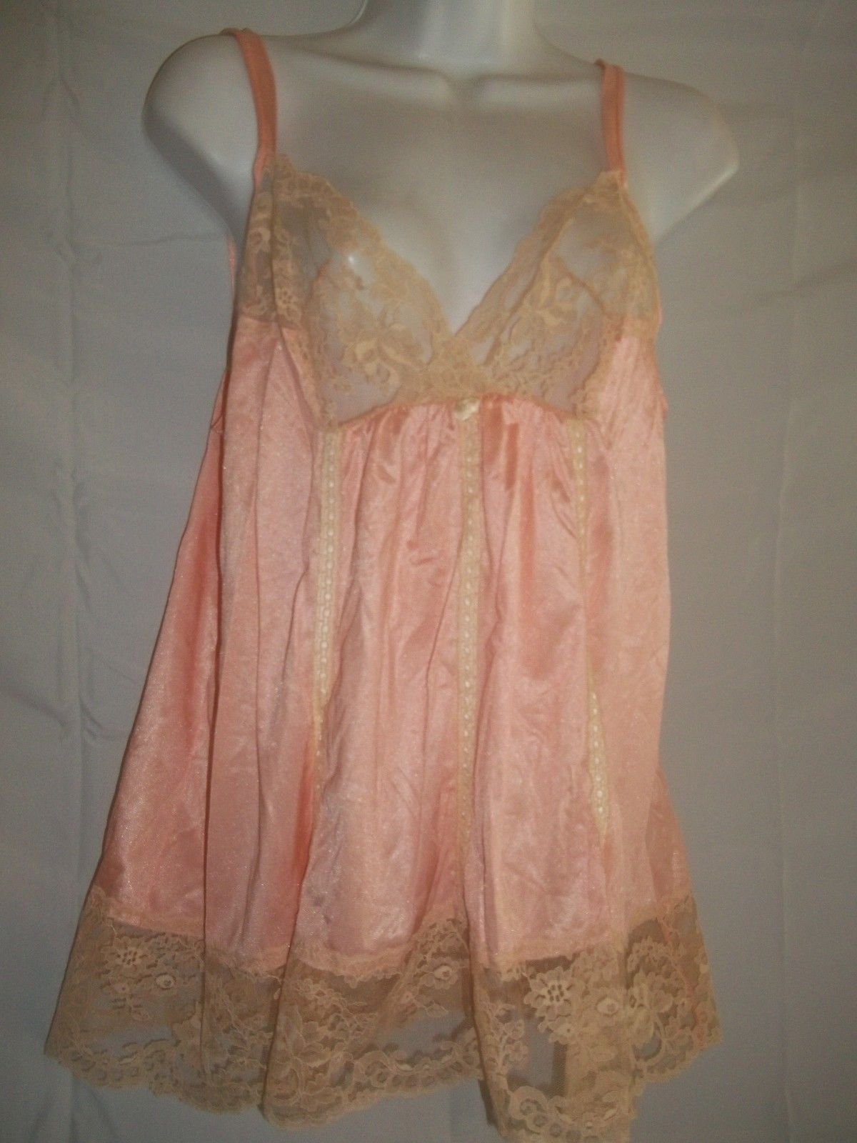 peach color baby doll outfit