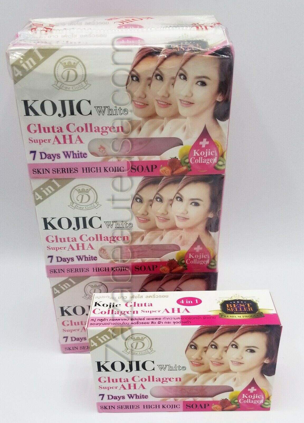 Savon Blanc Thai LAB - Tomato Kojic Collagen - Ultra Blanchissant, Anti-taches, 160g - Fabriqué En Thaïlande