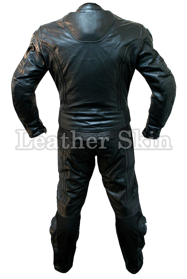 Leather Skin Black Motorcycle Biker Racing Premium Genuine Real Leather