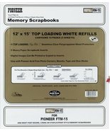 Pioneer Postbound 5 Inch by 7 Inch White Top Loading Refill Pack  - $12.99