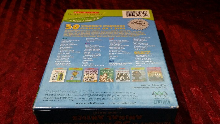 Scholastic Treasury of 50 Storybook Classics Animal Antics DVD Set ...