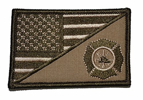 Fire Fighter Maltese Cross 2x3 Hat Patch Black