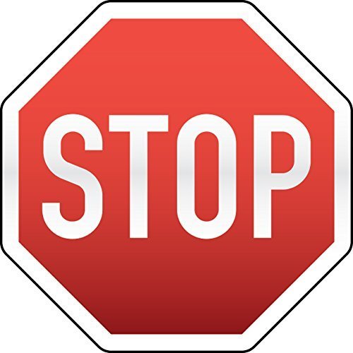 Stop Sign Poster Wall Sticker - Traffic Sign Wall Decal - 18 in ...