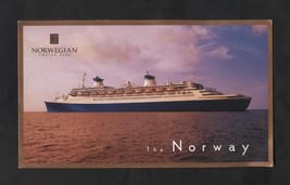 Oversized Advertising Card Norway Norwegian Cruise Lines Cruise Ships Oc... - $7.99