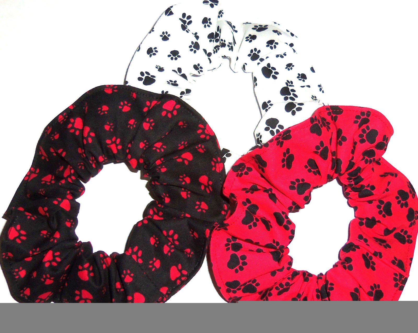 paw print scrunchie