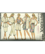 Butterick Sewing Pattern 4929 Misses Womens Shirt Top Skirt Shorts Pants... - $9.98