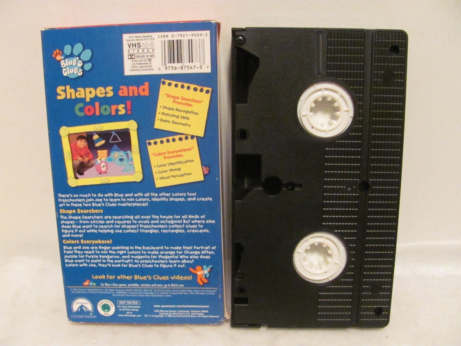 VHS Blue's Clues Shapes and Colors! (VHS, 2003) VHS Tapes