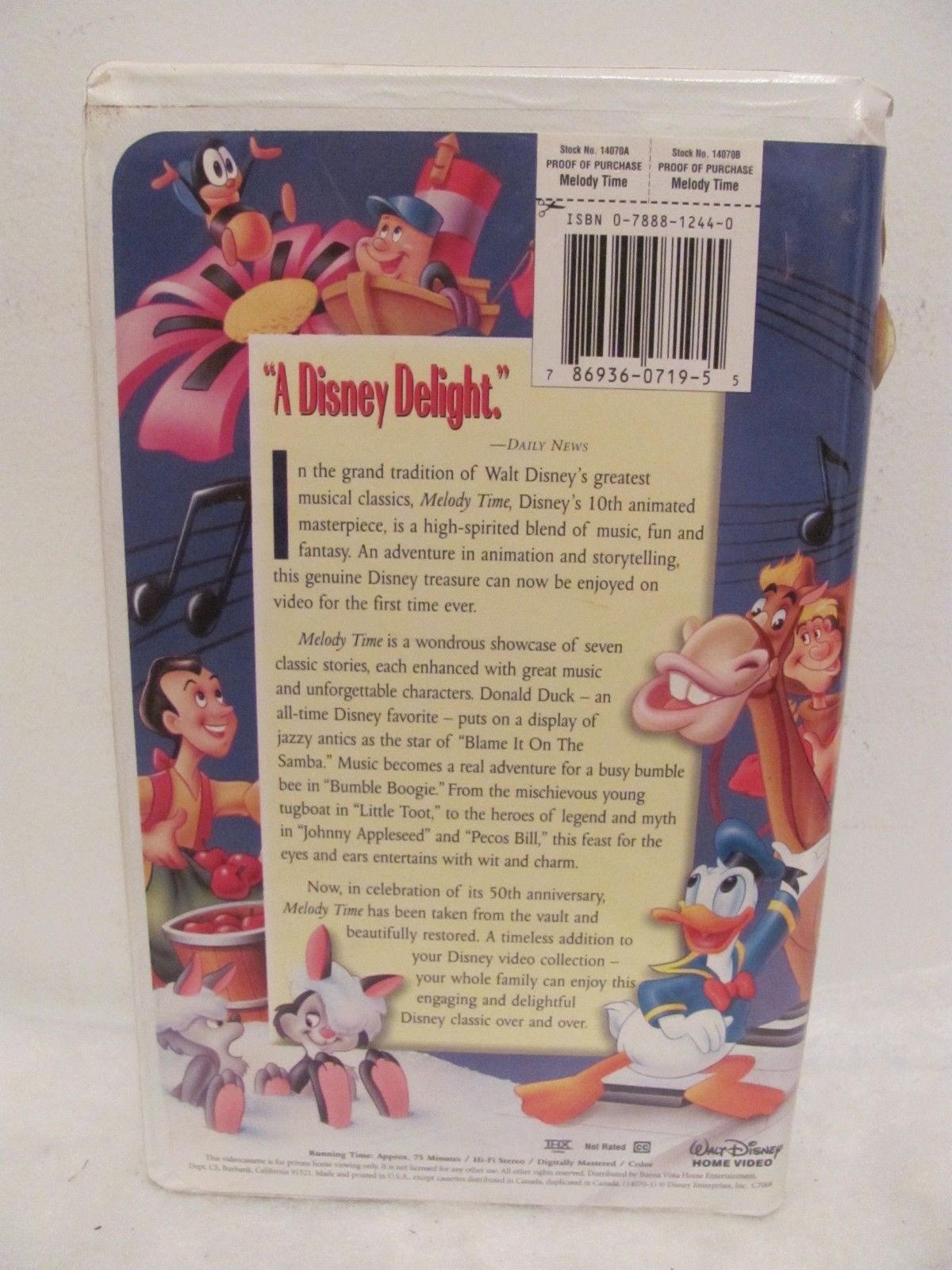 VHS Melody Time (VHS, 1998) - VHS Tapes