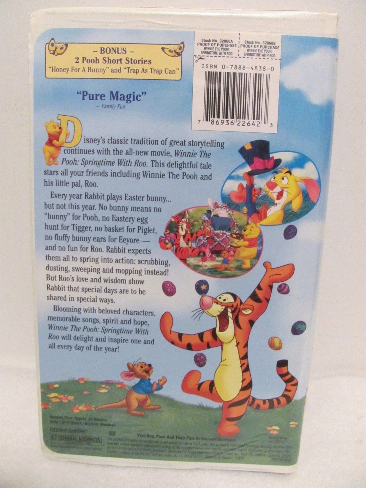 Winnie The Pooh Springtime With Roo Vhs VHS Winnie the Pooh - Springtime with Roo (VHS, 2004) - VHS Tapes