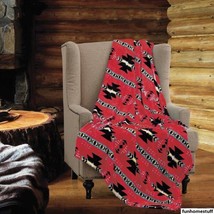 Native RED Super Soft Cashmere Fleece Light Weight Warm Throw Blanket 60 x 80 in