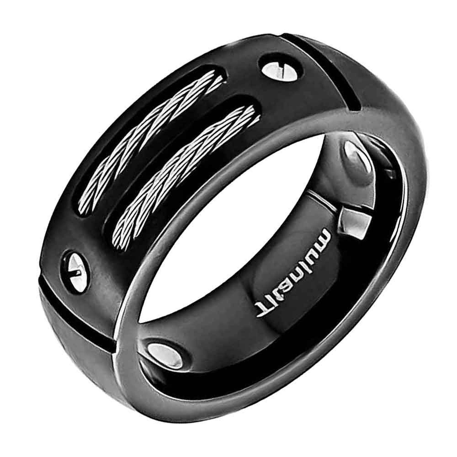 Titanium black. Henri purec Ring designed in Black Titanium. Купить титановое кольцо с лезвием мужское. Перевод Titanium Black.