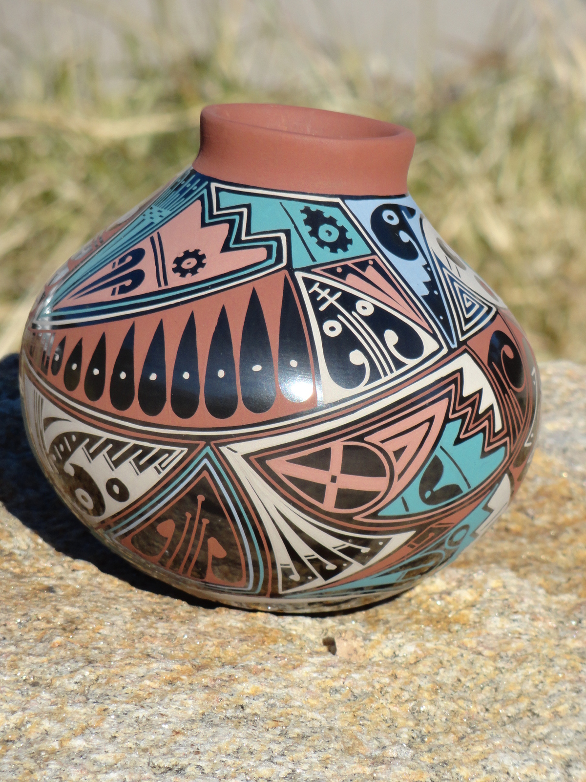 Beautiful Mata Ortiz Pottery Signed Artist Eladio Ortiz Mexican Folk ...