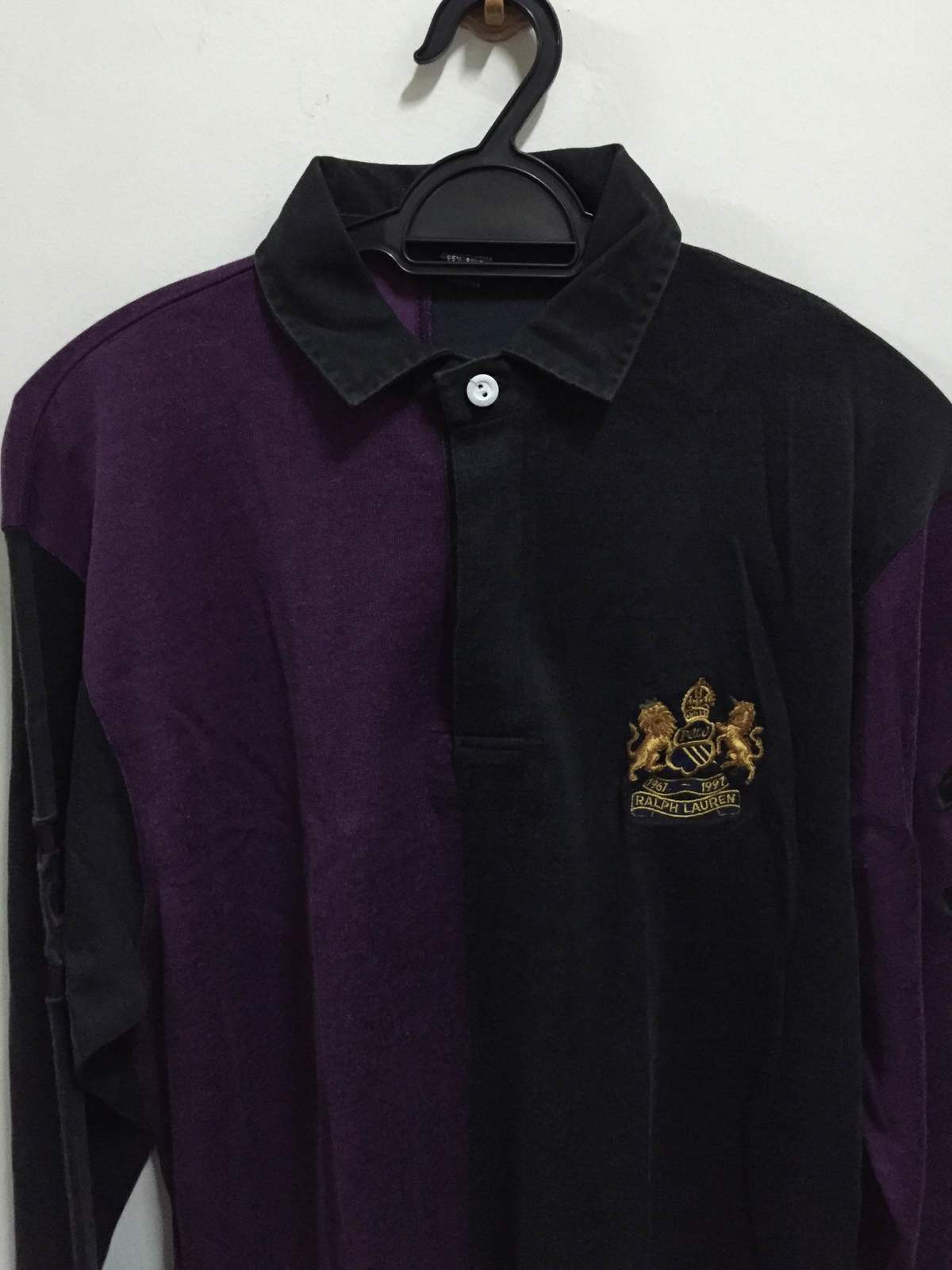 Rare Vintage POLO RALPH LAUREN Rugby Rayon Long Sleeve shirt - Casual ...