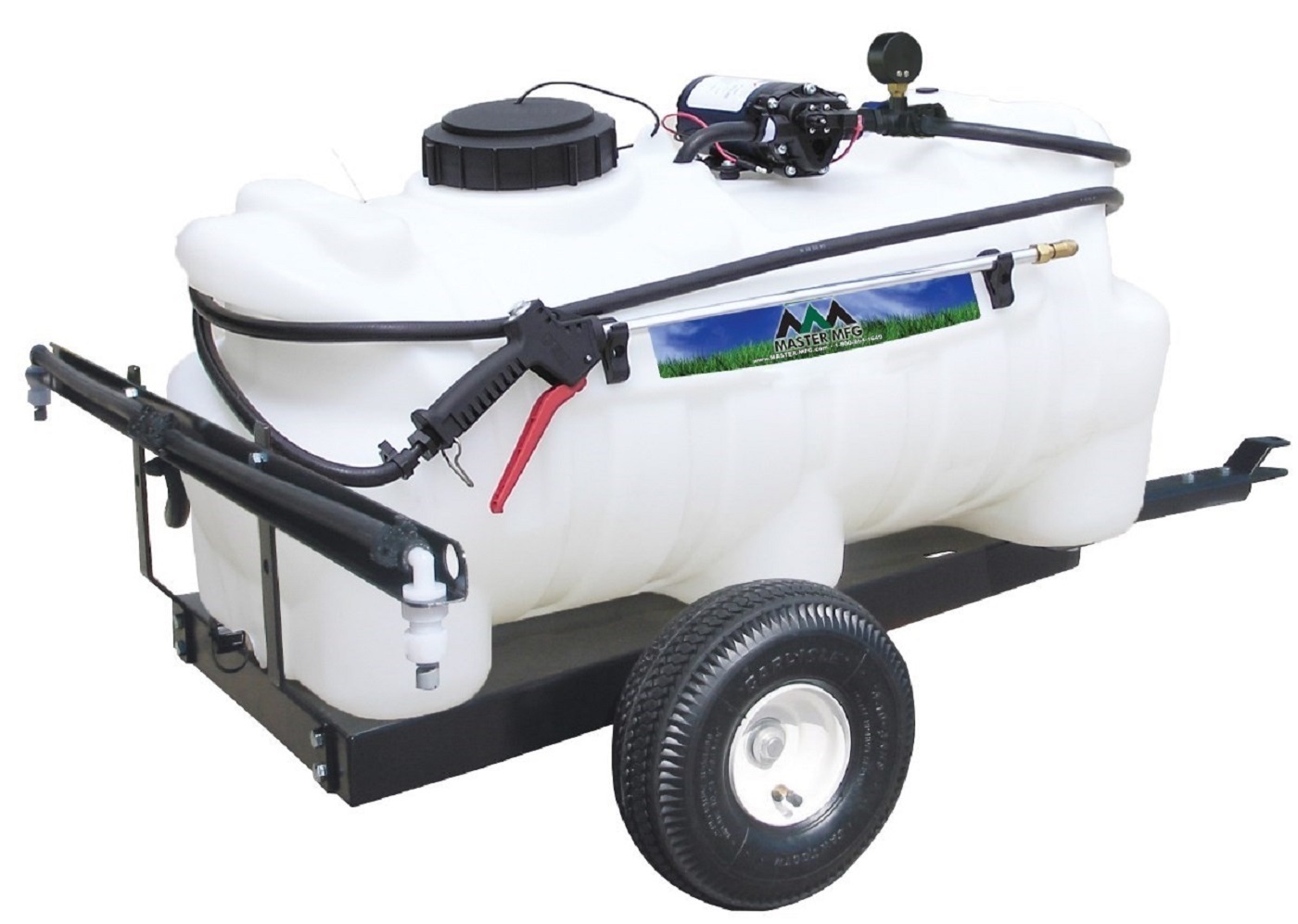 Lawn Sprayer Trailer 15 Gallon 84 inch Boom Spray Coverage - Other