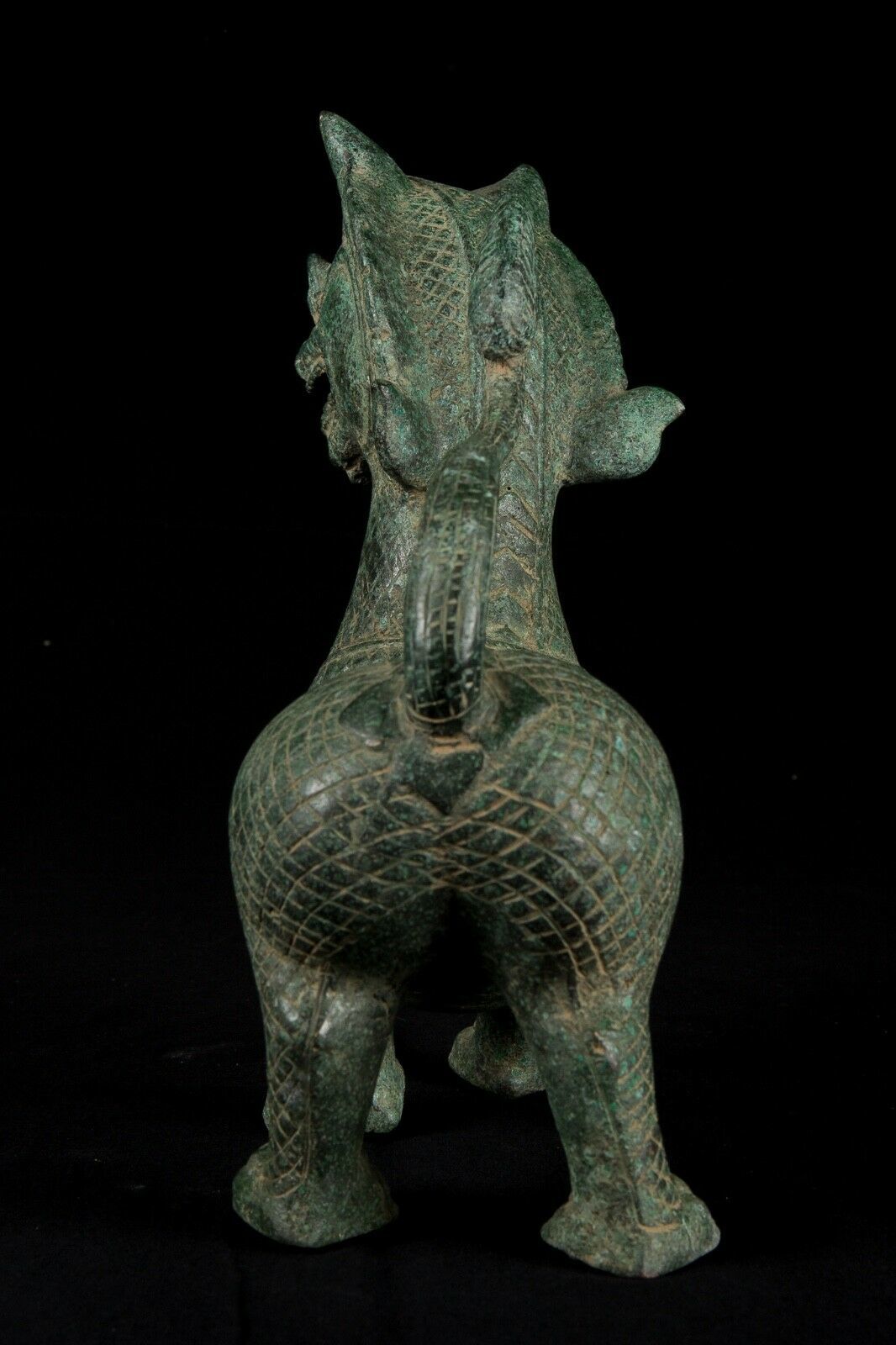 Antique Chinese Style Bronze Dragon Statue - 29.5cm/12" - Figurines