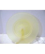 Frosted Yellow Green Saucer - £8.25 GBP