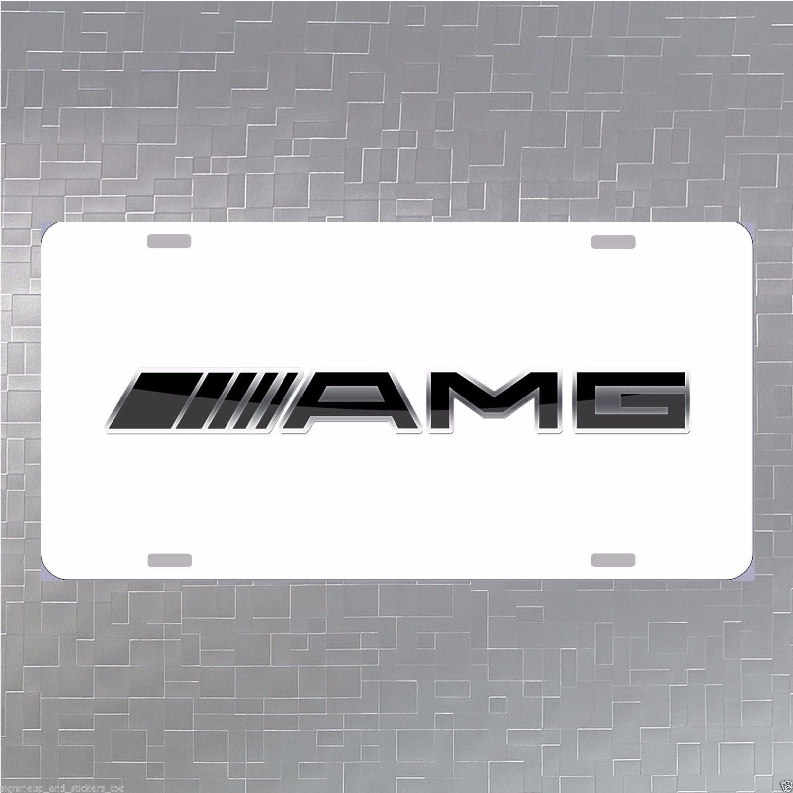 Mercedes Benz AMG Aluminum License Plate C E S SL G M SLK CLS CLA Merc