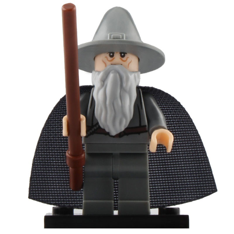 1pcs The Hobbit Lord of the Rings Gandalf the Grey Minifigures Block Toys Gift