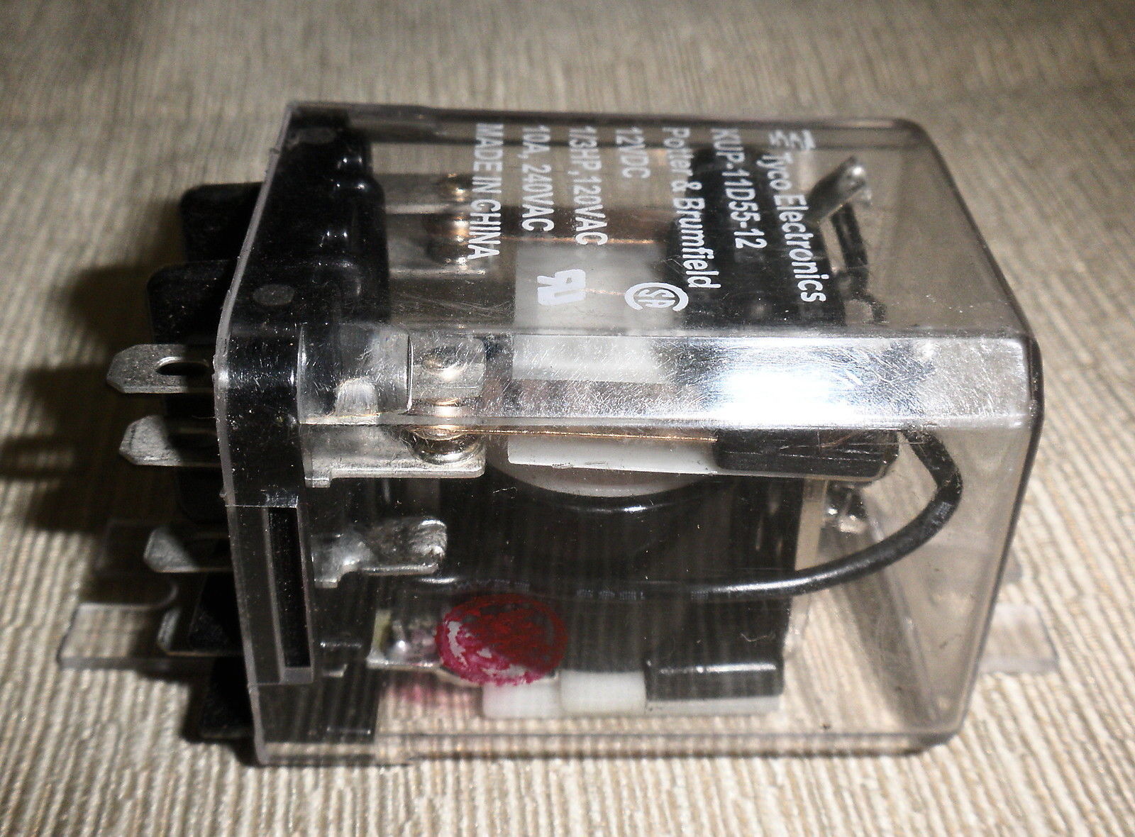 Tyco Electronics KU11D5512 Potter & Brumfield Relay 12VDC,1/3HP