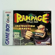 Rampage World Tour Nintendo Gameboy Color Instruction Manual Only - $9.47