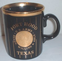 ceramic coffee mug: US Army Fort Hood, Texas; made in England - $15.00