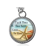 I'm A Toes In The Sand Kind Of Girl Pendant Necklace - $10.00