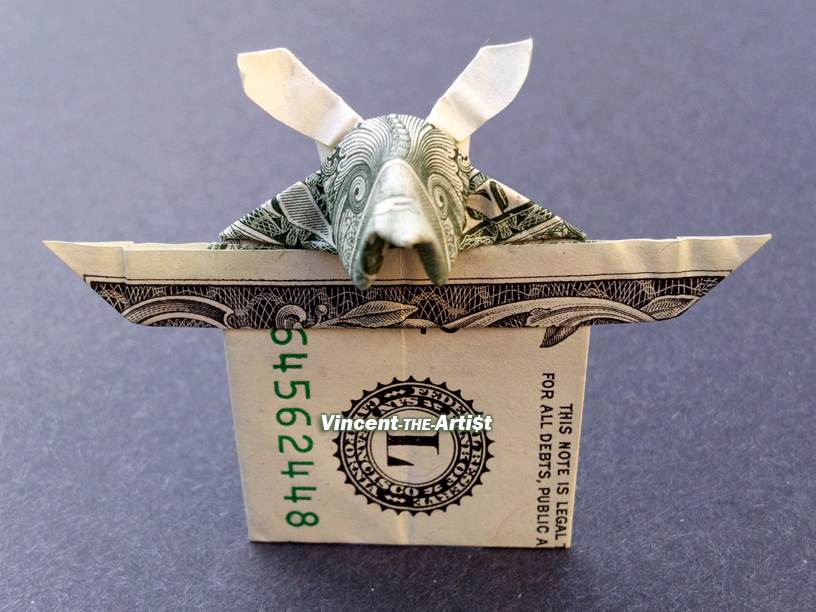 dollar bill origami rabbit easy