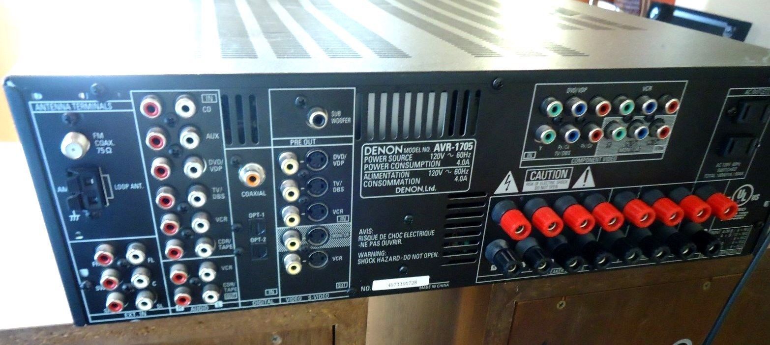 Avr ресивер. Денон AVR 1705. Ресивер Denon 1705. Усилитель/ресивер Denon AVR-1705. Denon AVR 1705 год выпуска.