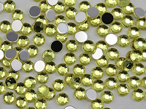 2mm SS7 Yellow Jonquil A12 Acrylic Rhinestones For Face Painting, Lead Free. ...