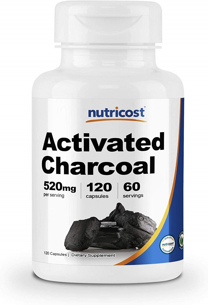 Nutricost Activated Charcoal 120 Capsules - High Quality Activated Charcoal