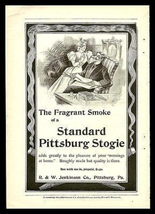 Pittsburg Stogie AD 1898 Cigar Standard Display Box Collectible Advertis... - $34.99
