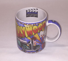 Hollywood Tinseltown coffee mug movie film themed cup vintage 1980s - 90s - $3.00
