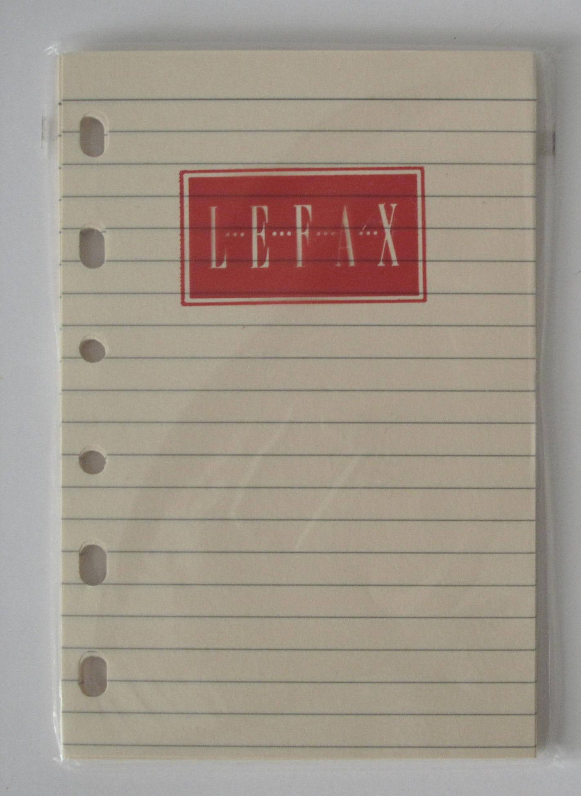 Primary image for Lefax Ruled Planner Refill Pages 4 or 6 Ring 3 1/4 x 4 3/4 Cream