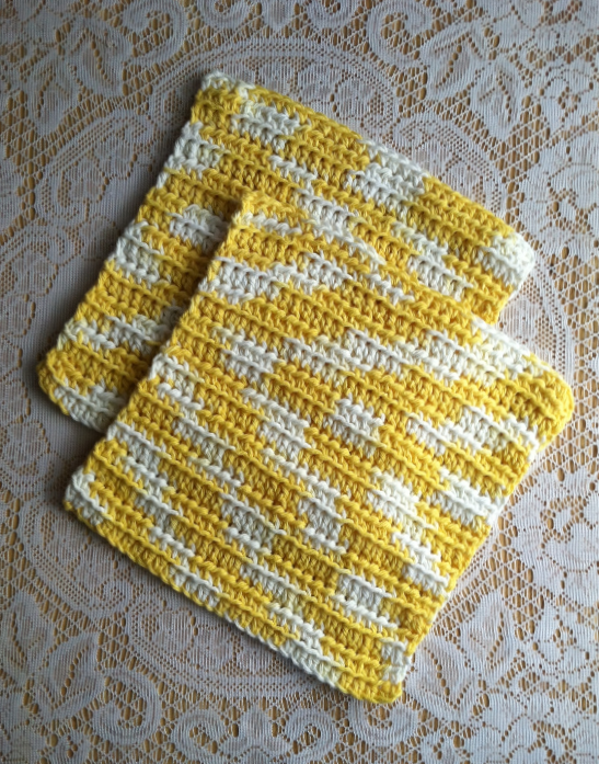 Handmade Dishcloths USA Cotton Pair Choice of Colors Towels & Dishcloths