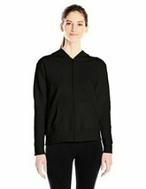 Hanes Womens Activewear Full-Zip Hooded Jacket Medium Black O4637 Hoodie... - $17.81