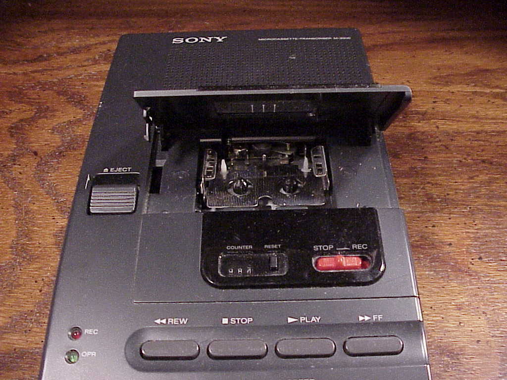 Sony Microcassette Transcriber M2000, as is, for parts or repair