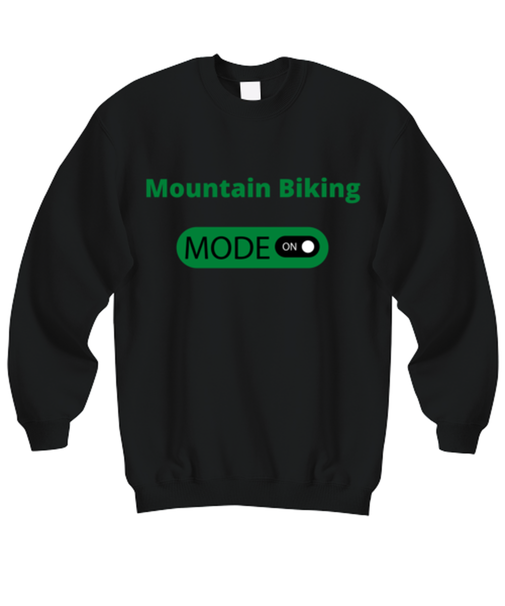 Mountain Biking, black Sweatshirt. Model 64027