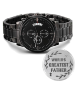 Men&#39;s Watch for World&#39;s Greatest Father, Timepiece for Christmas or Birt... - $77.95